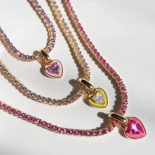 Rhinestone Amor Necklace