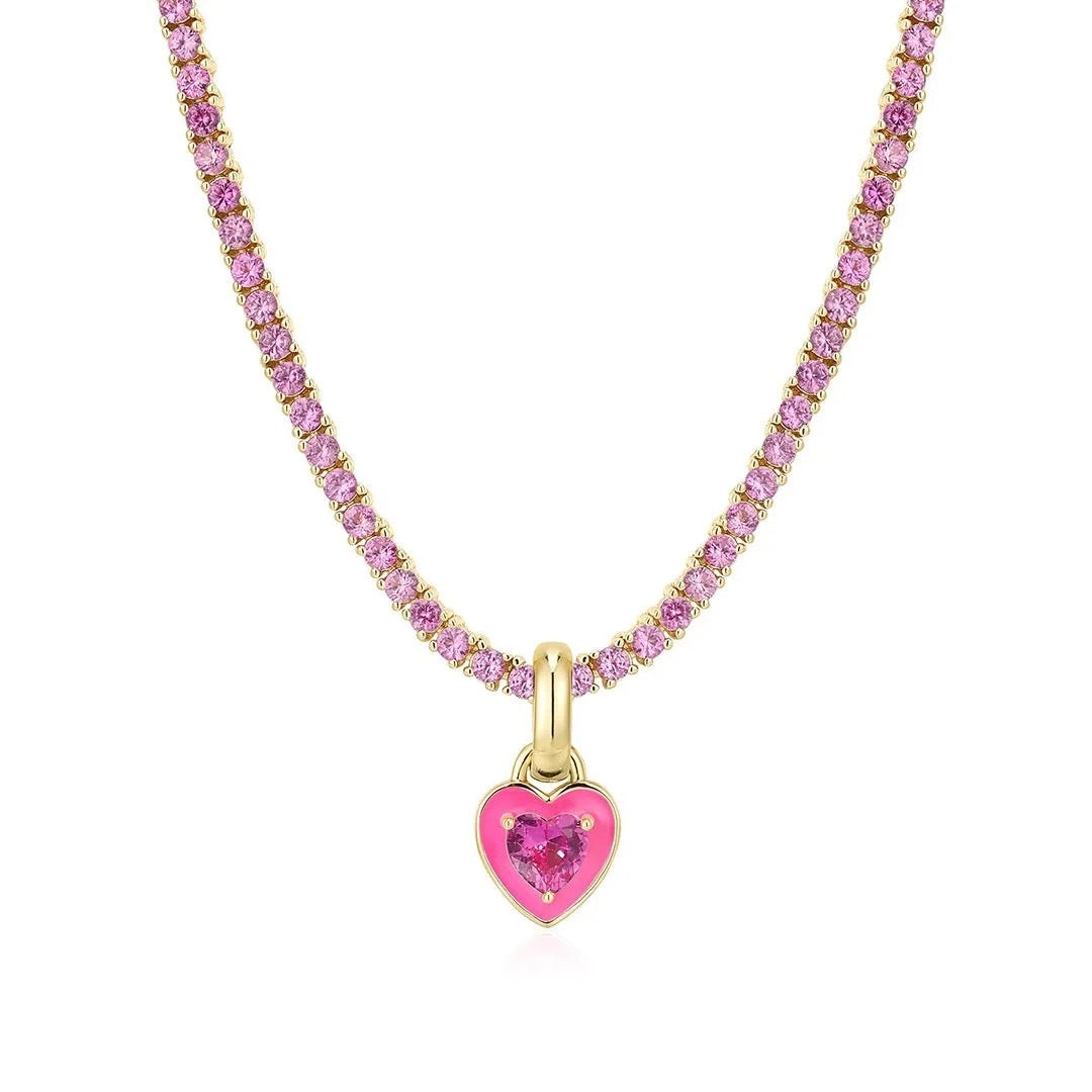 Rhinestone Amor Necklace