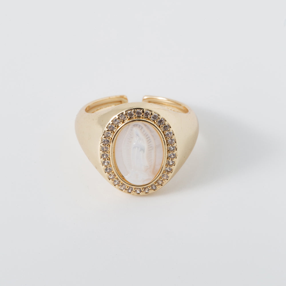 Miraculous Virgin Mary Signet Ring