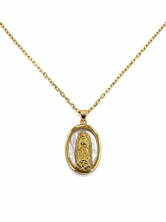 Mother of Pearl Virgin Mary