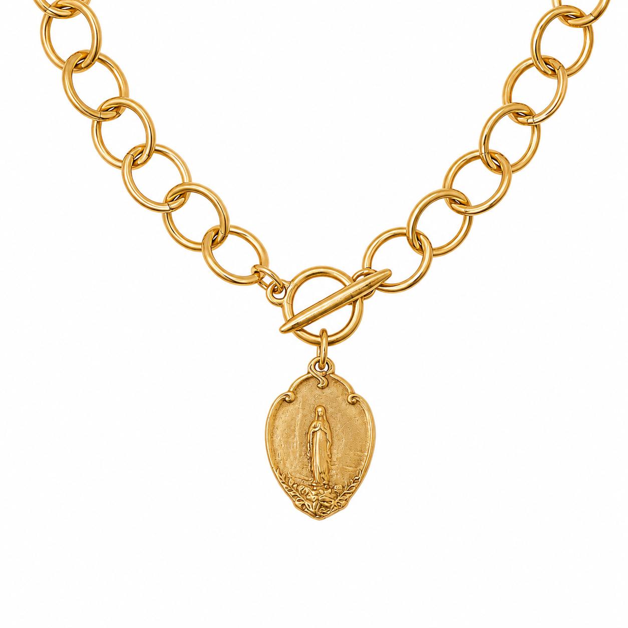 Shield of Mary Pendant Necklace