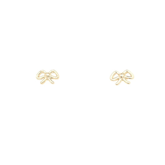 CK Gold Bow Earrings