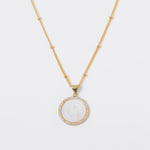 Mother of Pearl Circle Pendant