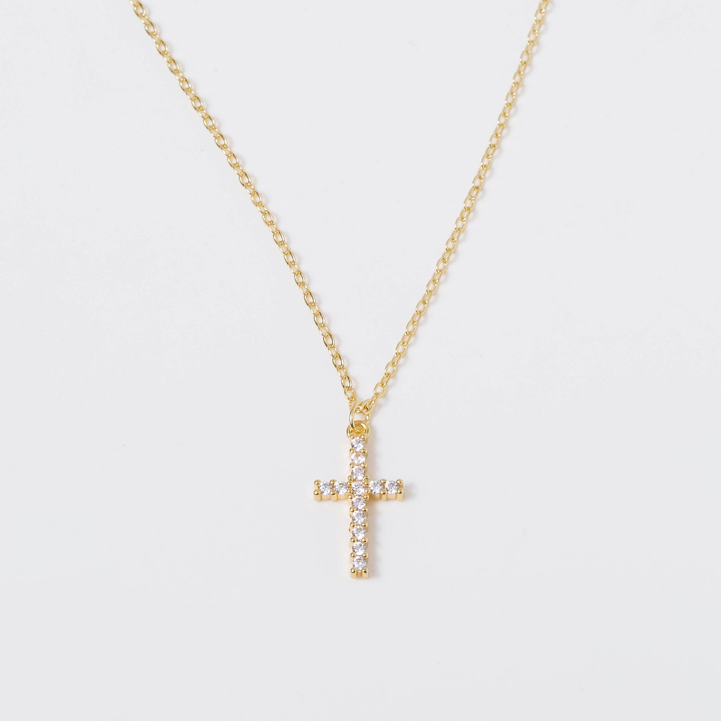 Crystal Cross Necklace