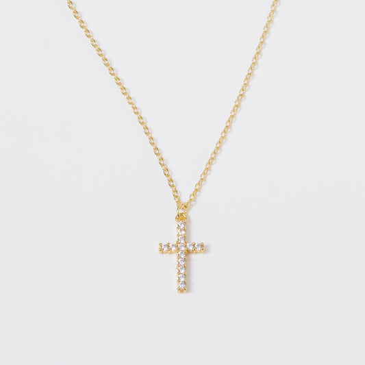 Crystal Cross Necklace