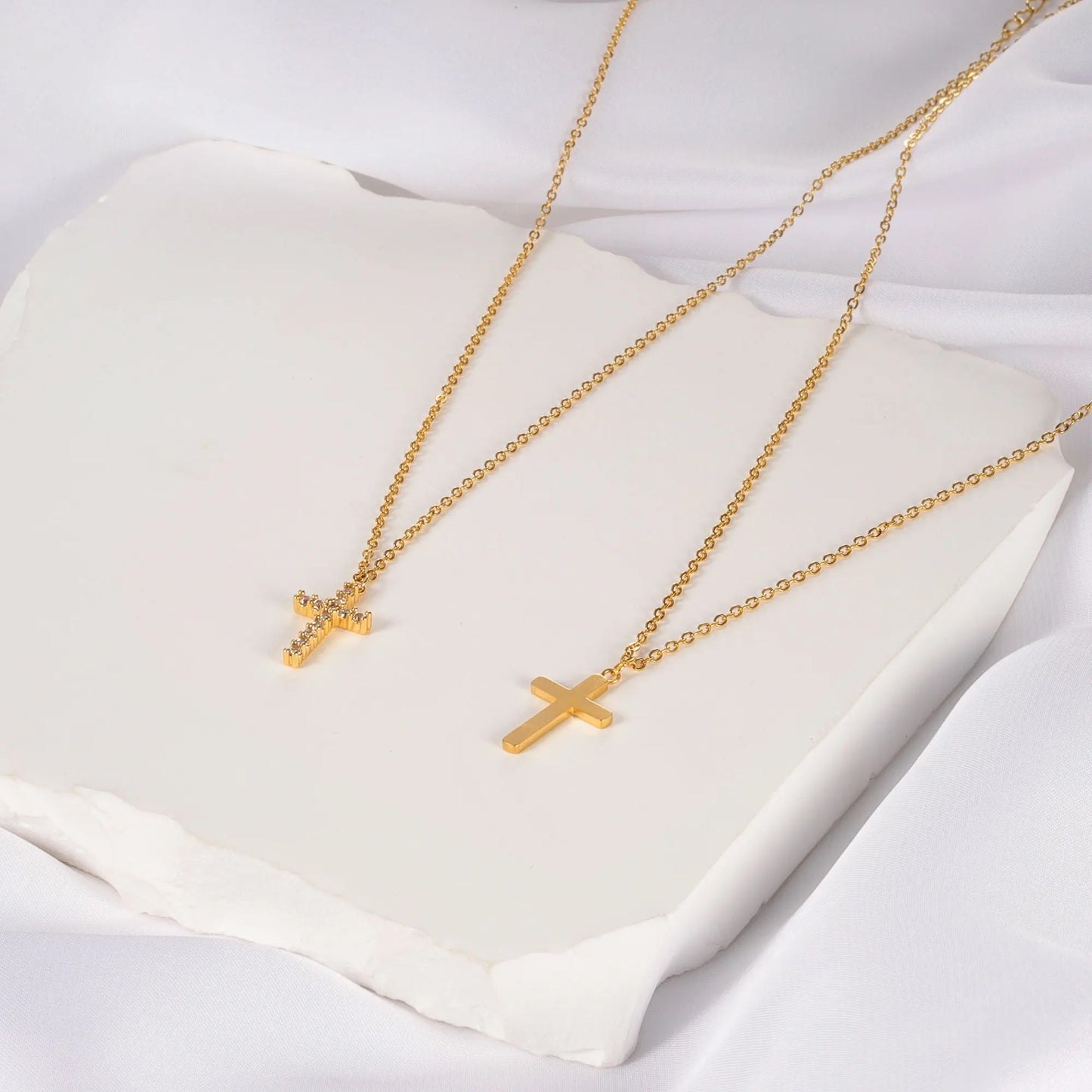 Crystal Cross Necklace