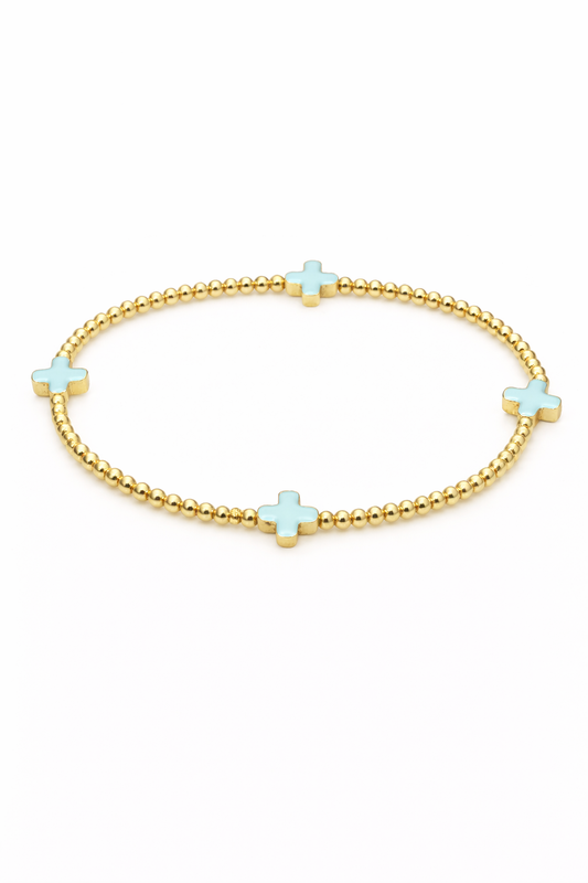 Gold Coast Lucy Cross Bracelet
