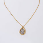 Two-Tone Mary Pendant Necklace