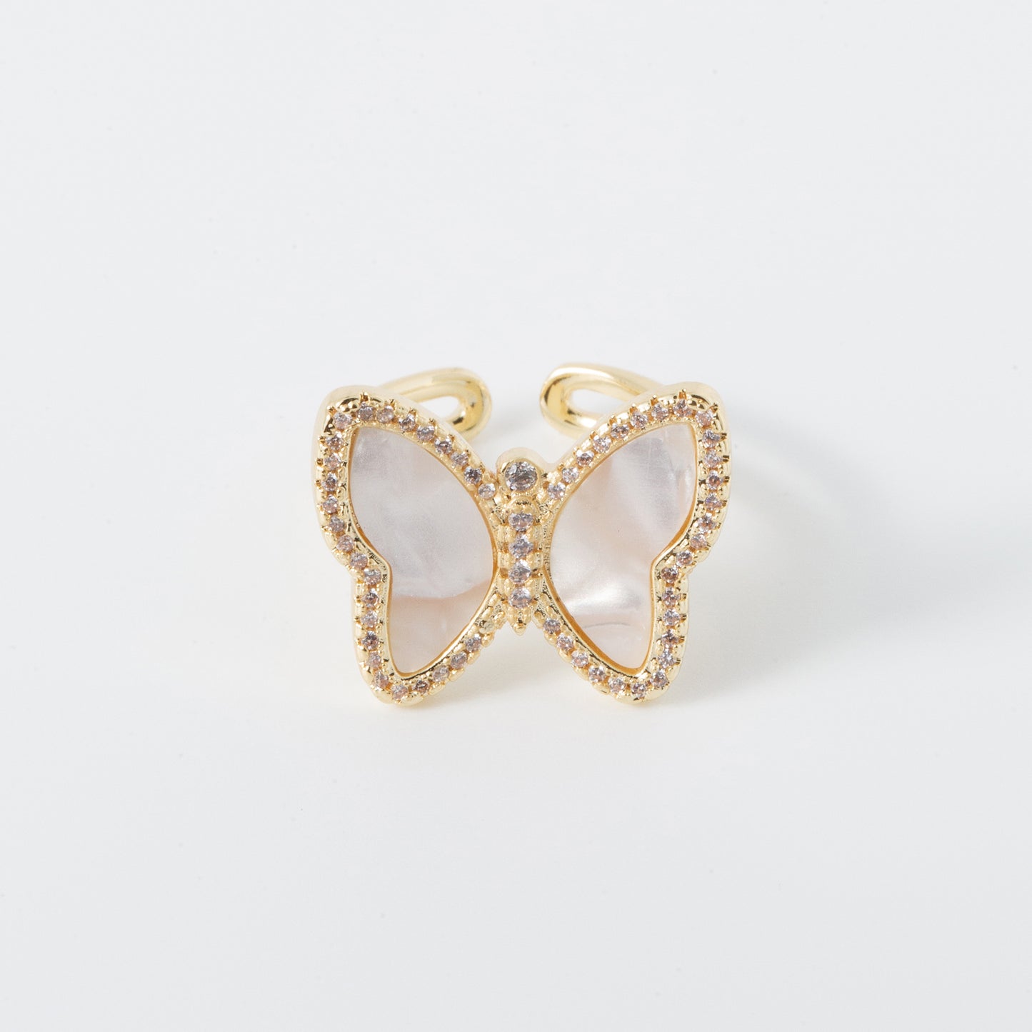 Mother of Pearl Butterfly Ring