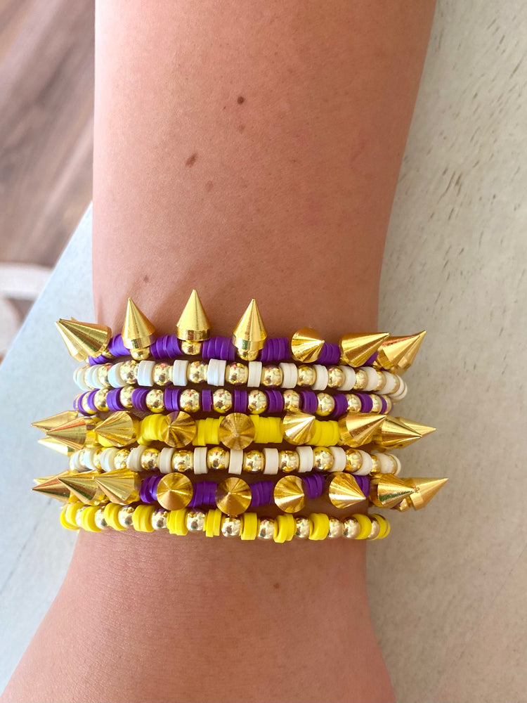 Gold 2025 spike bracelet