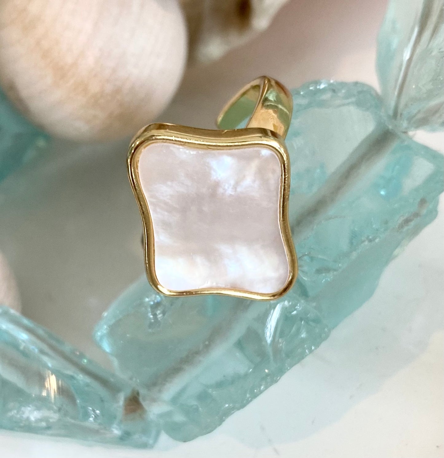 Mother of Pearl Dinner Ring