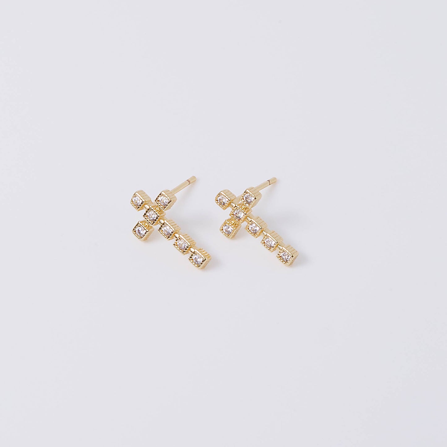 Dainty Cross Earrings